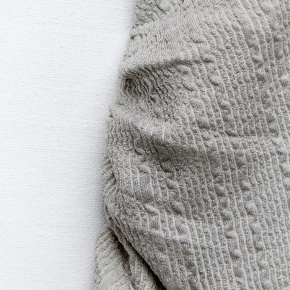 ZARA Sparkly Draped Dress - Picture 8 of 9